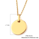 14K Gold Overlay Sterling Silver Pendant With Chain (Size 20)