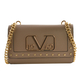 19V69 ITALIA by Alessandro Versace Crossbody Bag Detachable with Chain Strap - Dark Beige