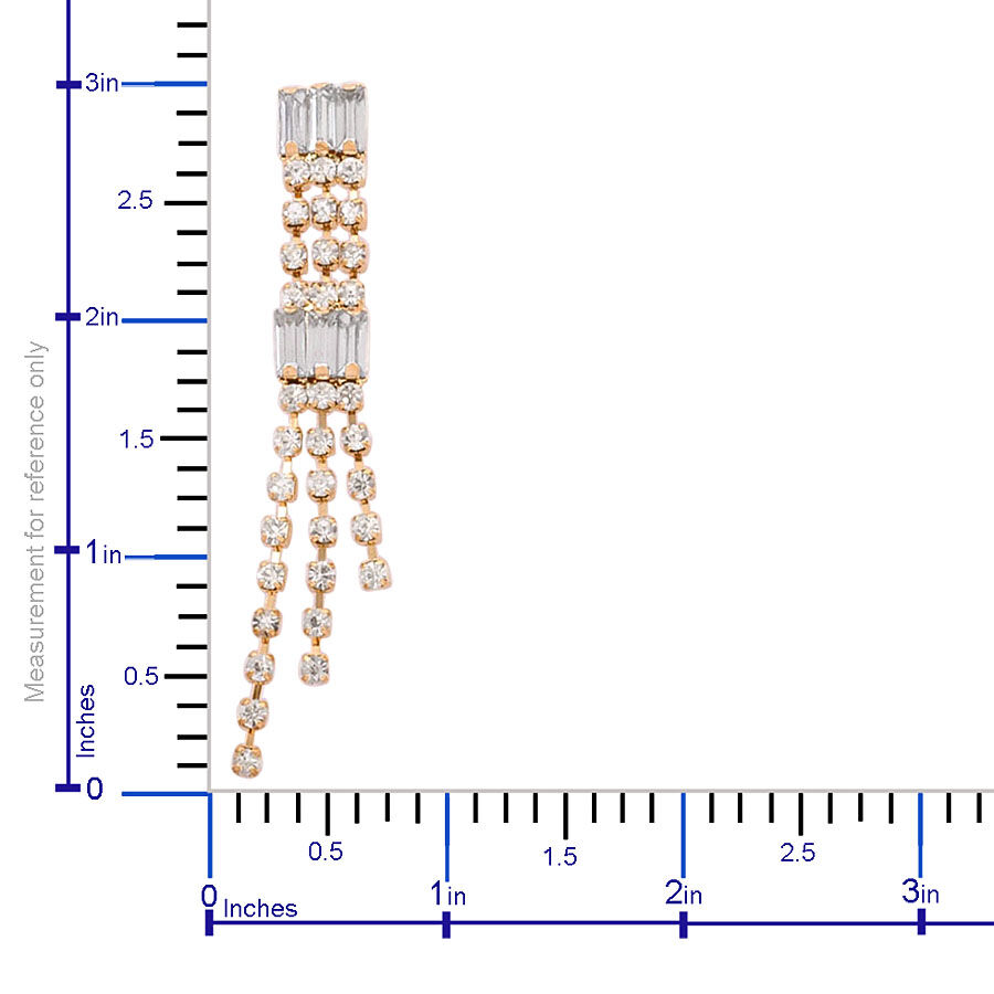 White Austrian Crystal and Simulated White Stone Necklace (Size 20) and Earrings (with Push Back) in Gold Tone