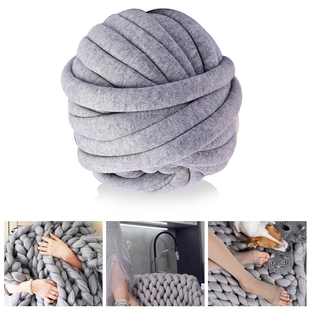 100% Cotton Filled Thick Rope in Grey (760cm)