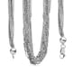One Time Close Out Deal- Italian Made- Rhodium Overlay Sterling Silver Necklace (Size - 24), Silver Wt. 14.54 Gms