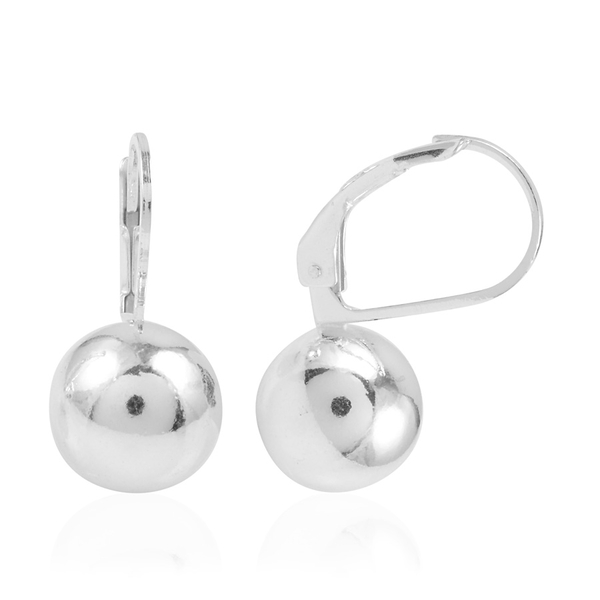 Sterling Silver Ball Lever Back Earrings, Silver wt 4.00 Gms.