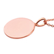 Rose Gold Overlay Sterling Silver Pendant with Chain (Size 18), Silver Wt. 6.40 Gms