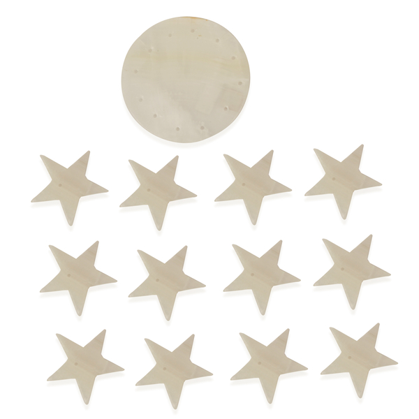 Christmas Decoration - White Star Onyx Wind Chime