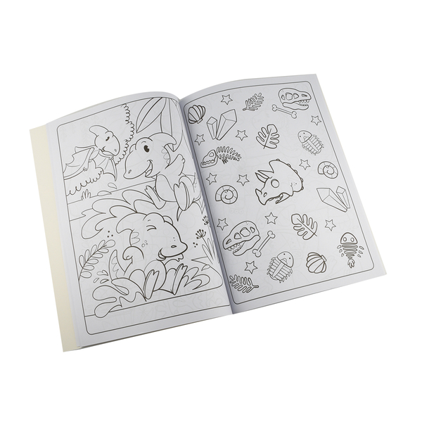 Dinosaur Colouring Book with Crayons