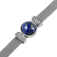 Lapis Lazuli and White Austrian Crystal Bracelet (Size - 7.5 with 2 inch Extender) in Stainless Steel 8.05 Ct.