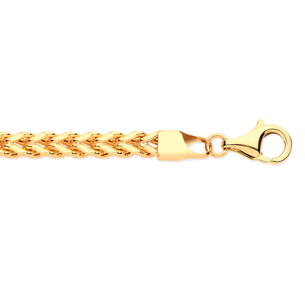 9K Yellow Gold Franco Chain (Size - 20) With Lobster Clasp, Gold Wt. 3.80 Gms