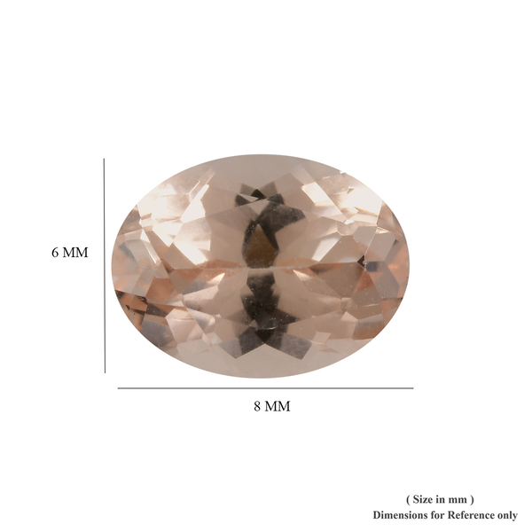 AA Morganite Oval 8.05x6.03x3.90 Faceted 1.00 Cts