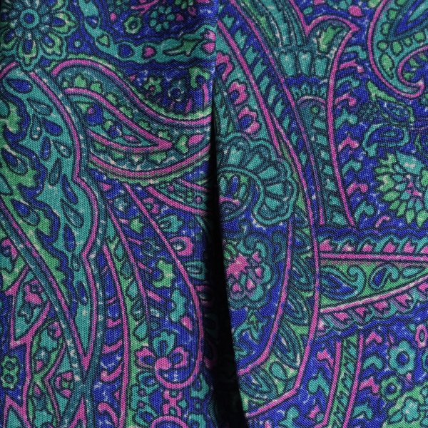 Purple, Blue and Multi Colour Floral and Paisley Pattern Palazzo Trouser (Free Size)