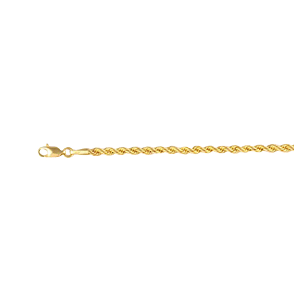 JCK Vegas Collection 9K Y Gold Rope Chain (Size 36), Gold wt 8.00 Gms.