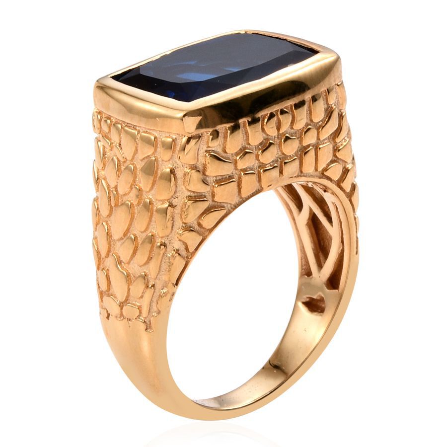 Ceylon Colour Quartz (Cush) Ring in 14K Gold Overlay Sterling Silver 11.500 Ct.