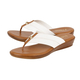 Lotus White Hera Slip-On Toe-Post Sandals (Size 3)