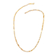 Hatton Garden Close Out Deal- Italian Made- 14K Gold Overlay Sterling Silver Figaro Belcher Necklace (Size - 24) With Lobster Clasp