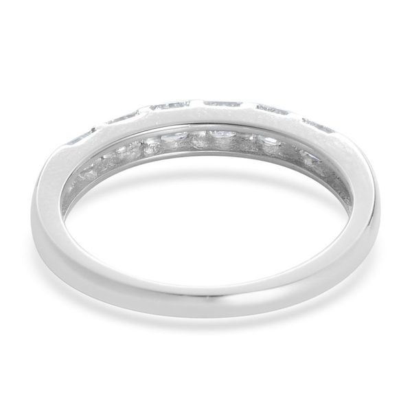 RHAPSODY 950 Platinum 0.50 Carat IGI Certified Diamond VVS-VS E-F Half Eternity Band Ring