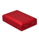 Solid Red Colour Necklace/Earring Box with LED Light (Size 9x3.5x7 Cm)
