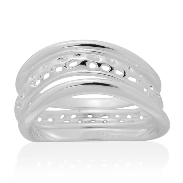 Set of 3 - RACHEL GALLEY Sterling Silver Wave Ring, Silver wt 4.04 Gms.