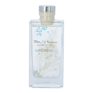 The 5th Season - 150ml Perfume Bottle with Real Flowers Inside (Fragrance: French Block) -  White