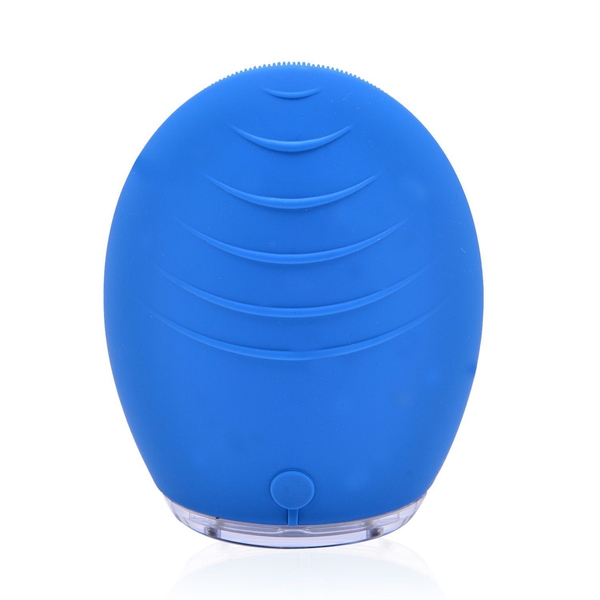 Blue Colour Silicone Face Cleansing Brush (Size 10x8 Cm)