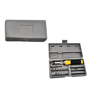 41 Piece Socket and Bit Set in Grey Molded Case (Size 21x11x4 Cm)
