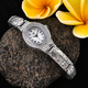 Royal Bali Collection EON 1962 Swiss Movement Water Resistant Watch (Size 7.25) in Sterling Silver, Silver wt. 44.60 Gms