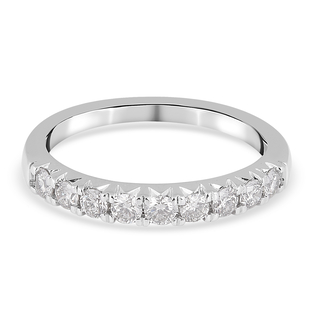 10K White Gold Diamond (I1-I3/G-H) Ring 0.50 Ct.