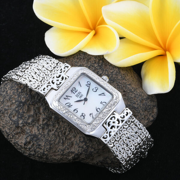 Royal Bali Collection EON 1962 Swiss Movement Sterling Silver MOP