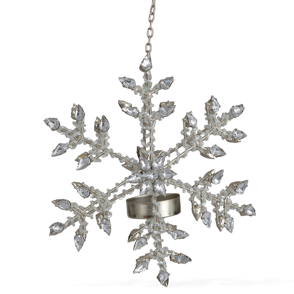 Sparkle Snowflake Decorative hanging Light Holder
