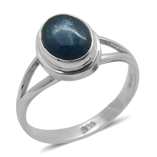 Royal Bali Collection Himalayan Kyanite (Ovl) Solitaire Ring in Sterling Silver 3.220 Ct.
