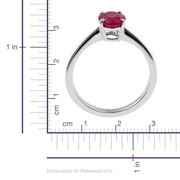 RHAPSODY 1.50 Carat AAAA Ruby Solitaire Ring in 950 Platinum