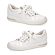 CAPRICE Leather Zipper Detailing Low-top Sneakers (Size 3.5) - White