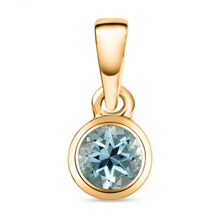 RACHEL GALLEY Aquamarine Pendant in Vermeil Yellow Gold Overlay Sterling Silver