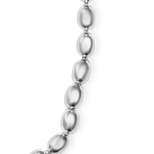 Close Out Deal-Sterling Silver Bead Necklace (Size 20), Silver wt 19.00 Gms.