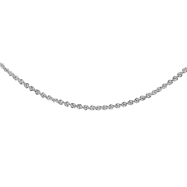 Hatton Garden Close Out Deal- RHAPSODY 950 Platinum Rope Chain (Size 18) with Spring Ring Clasp, Platinum Wt. 4.90 Gms