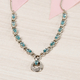 Ratanakiri Blue Zircon Necklace (Size 18) in Platinum Overlay Sterling Silver 9.59 Ct, Silver wt. 13.36 Gms