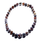 Botswana Agate Beads Necklace (Size 20) with Magnetic Lock in Rhodium Overlay Sterling Silver 537.50