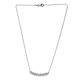 Lustro Stella Platinum Overlay Sterling Silver Necklace (Size 18) with Lobster Clasp Made with Finest CZ 1.14 Ct.