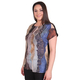 TAMSY Sahara Pattern Low Sleeve Blouse (Size XXL,24-26) - Stone Colour