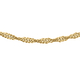 9K Yellow Gold Twisted Singapore Necklace (Size - 20) With Spring Ring Clasp