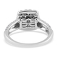 NY Close Out 14K White Gold Diamond (SI2-I1 /G-H) Cluster Ring 1.33 Ct.