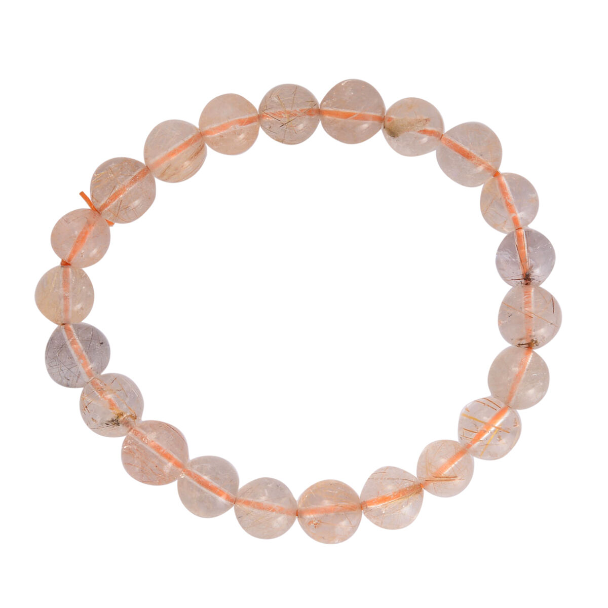 Aurelia Rutilated Quartz Bracelet (Size 7.5) 14.000 Ct.