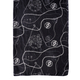LA MAREY 100% Mulberry Silk Printed Scarf (Size 180x110 Cm) - Black
