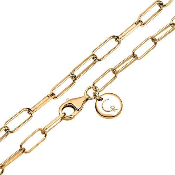 RACHEL GALLEY Allegro Collection - 18K Vermeil Yellow Gold Overlay Sterling Silver Circle Paperclip Necklace (Size - 20)