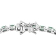 Kagem Zambian Emerald Bracelet (Size - 7.5) in Platinum Overlay Sterling Silver 7.33 Ct, Silver Wt. 8.00 Gms