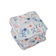 SERENITY NIGHT Floral Pattern Storage Bag with Zipper Closure - White and Multi