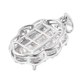 Lustro Stella Rhodium Overlay Sterling Silver Pendant  Made with Finest CZ 4.49 Ct.