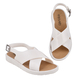 Crossover Jelly Sandals (Size 3) - White