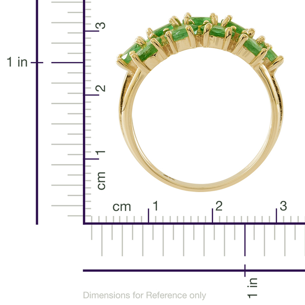 Exclusive Edition- 9K Yellow Gold AA Kagem Zambian Emerald (Ovl) Ring 4.000 Ct.