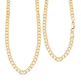Biggest Hatton Garden Close Out - 9K Yellow Gold Curb Necklace (Size - 20), Gold Wt. 6.60 Gms