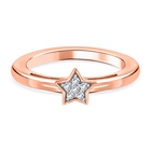 Diamond Ring (Size P) in Rose Gold Overlay Sterling Silver