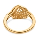 Turkizite and Natural Cambodian Zircon Ring in Vermeil Yellow Gold Overlay Sterling Silver 1.70 Ct.